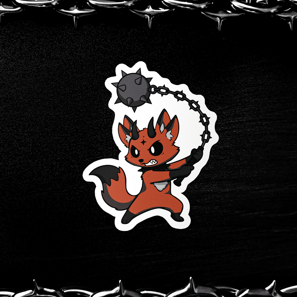 Mokari - Flail Fox Sticker