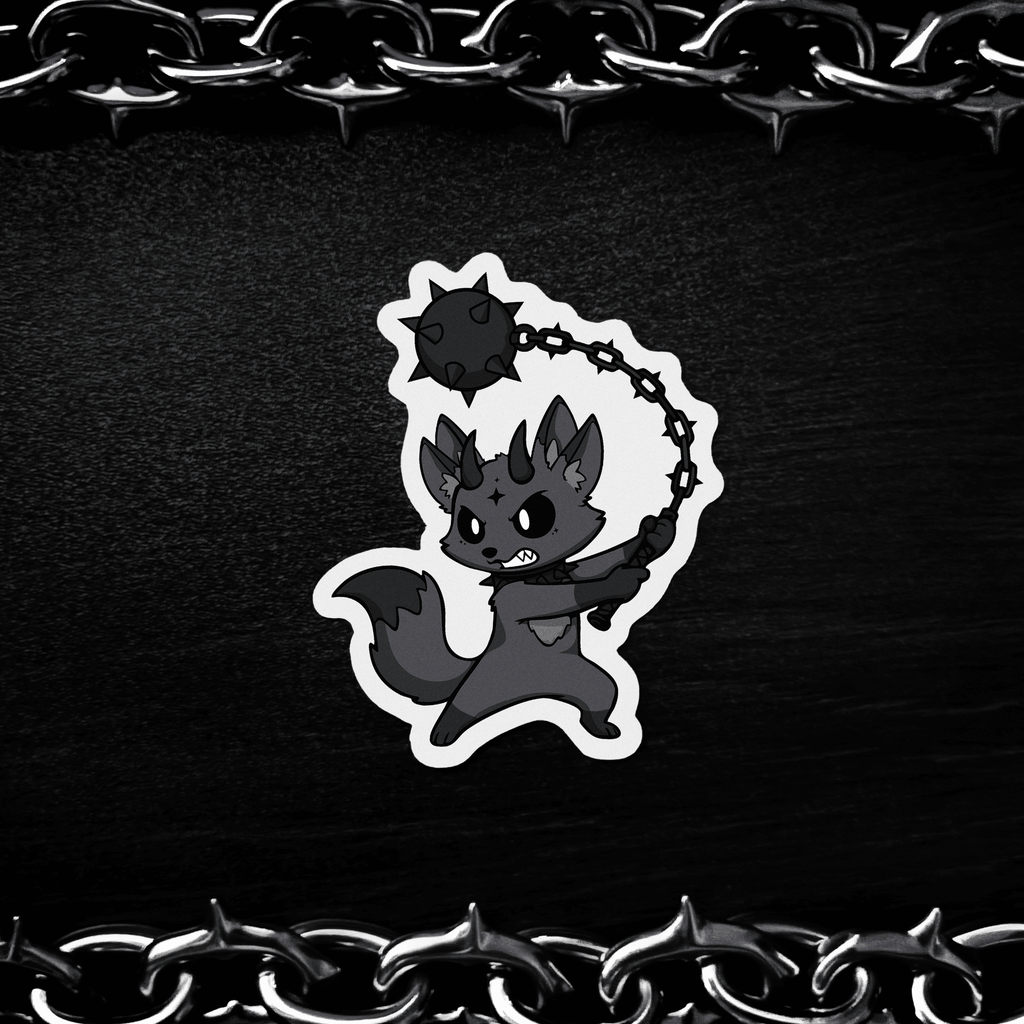 Mokari - Flail Fox Sticker