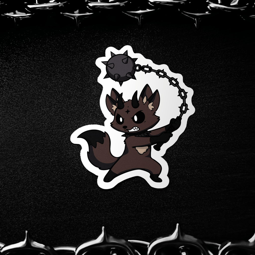 Mokari - Flail Fox Sticker